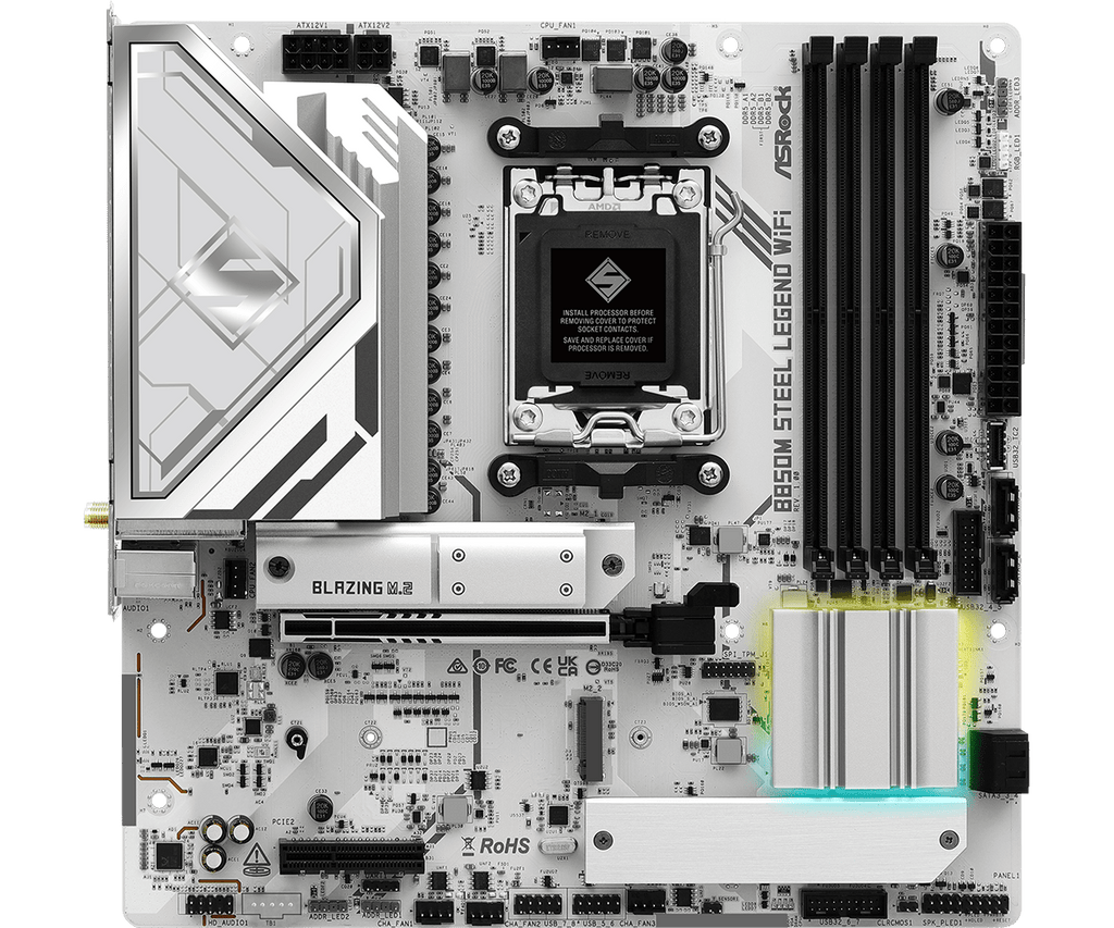 ASRock B850M Steel Legend WiFi AM5 Micro-ATX Motherboard
