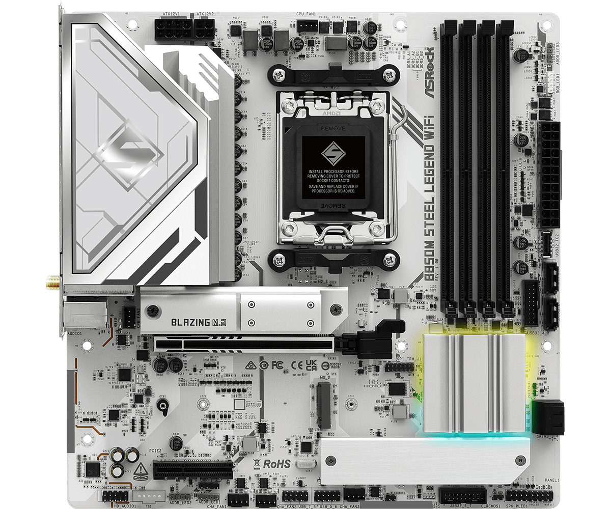 ASRock B850M Steel Legend WiFi AM5 Micro-ATX Motherboard