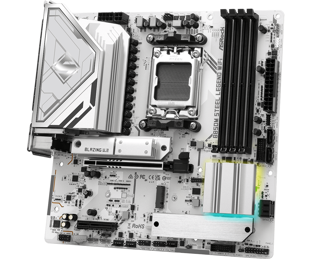 ASRock B850M Steel Legend WiFi AM5 Micro-ATX Motherboard