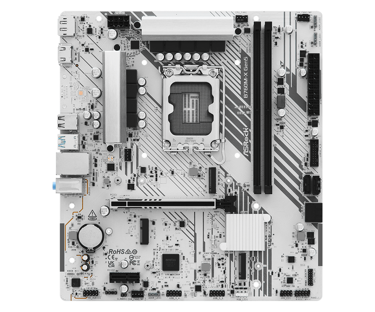 ASRock B760M-X Gen5 Micro-ATX Motherboard LGA1700 DDR5