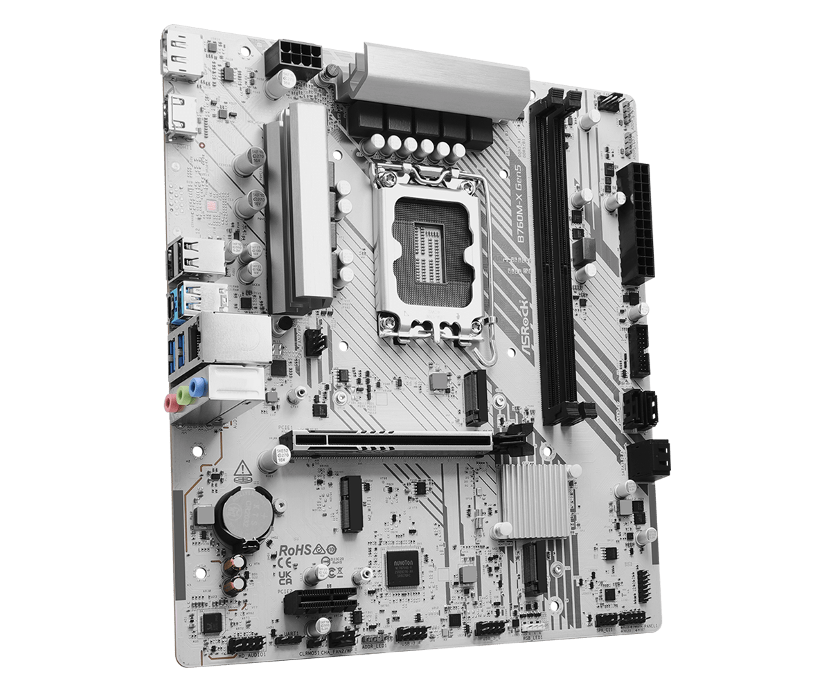 ASRock B760M-X Gen5 Micro-ATX Motherboard LGA1700 DDR5