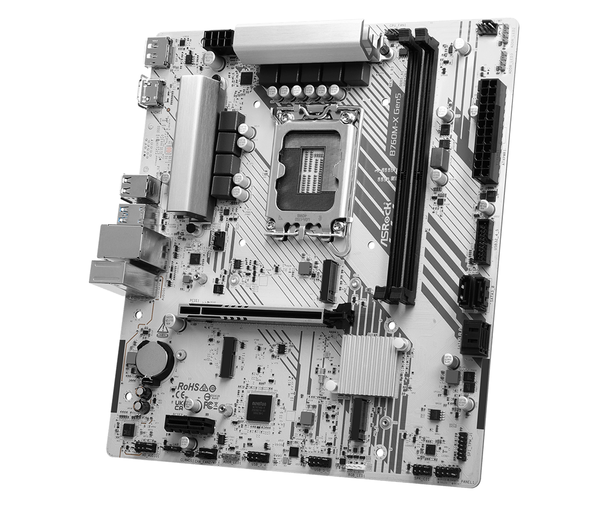 ASRock B760M-X Gen5 Micro-ATX Motherboard LGA1700 DDR5