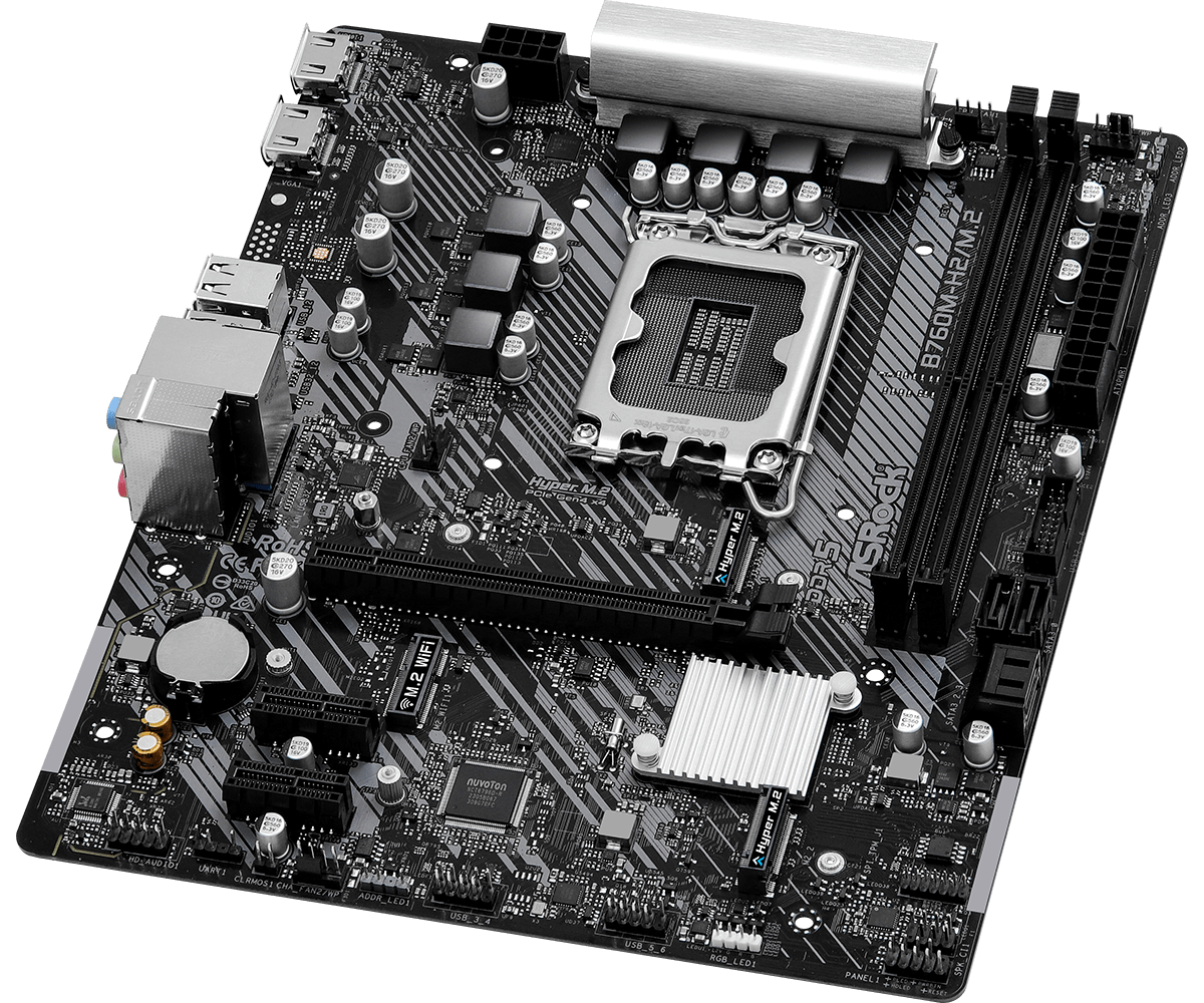 ASRock B760M-H2/M.2 Intel LGA1700 Micro ATX DDR5 Motherboard