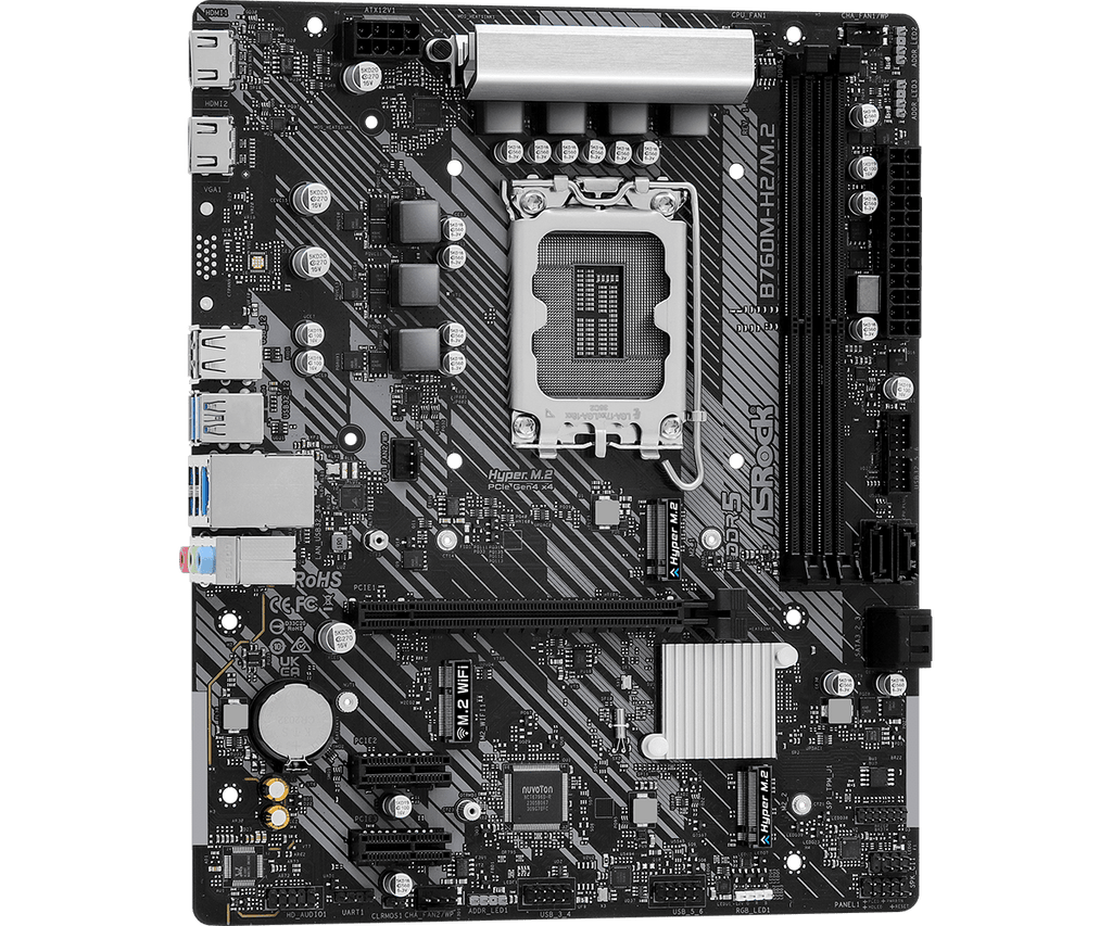 ASRock B760M-H2/M.2 Intel LGA1700 Micro ATX DDR5 Motherboard