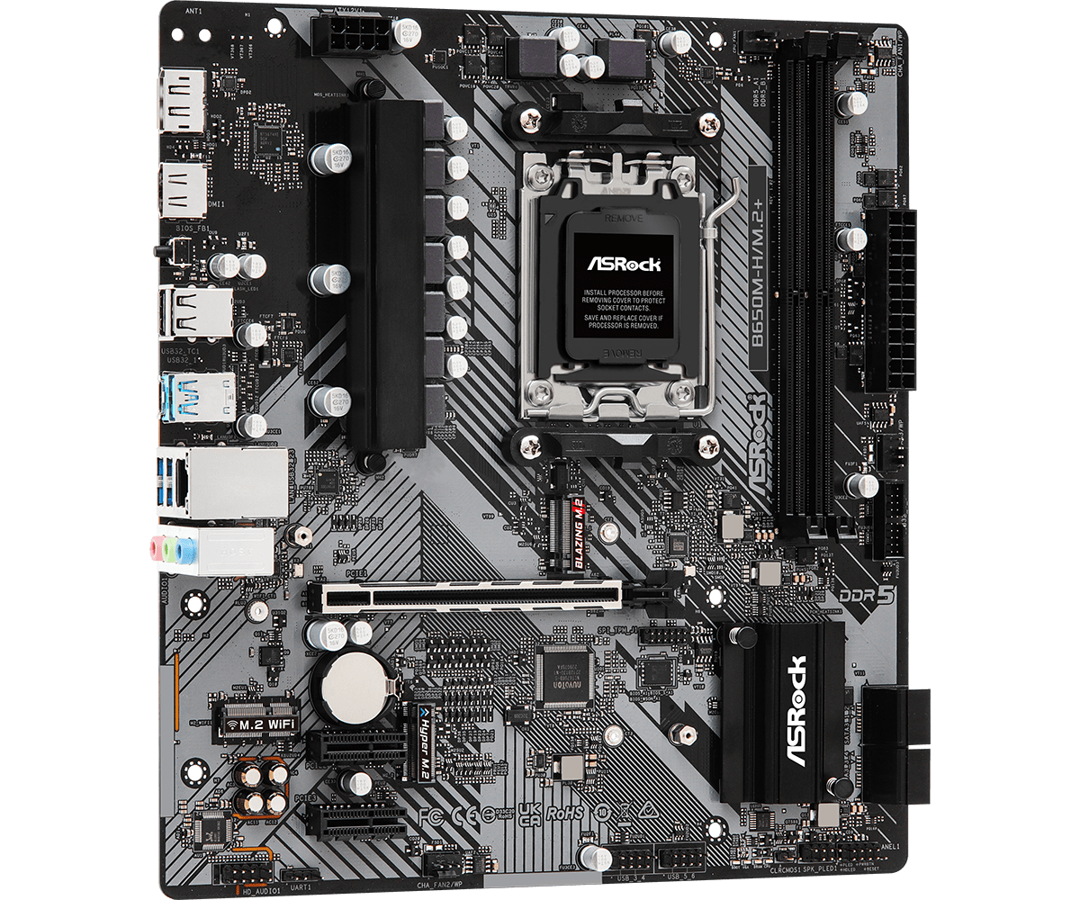 ASRock B650M-H/M.2+ AM5 Micro-ATX Motherboard DDR5