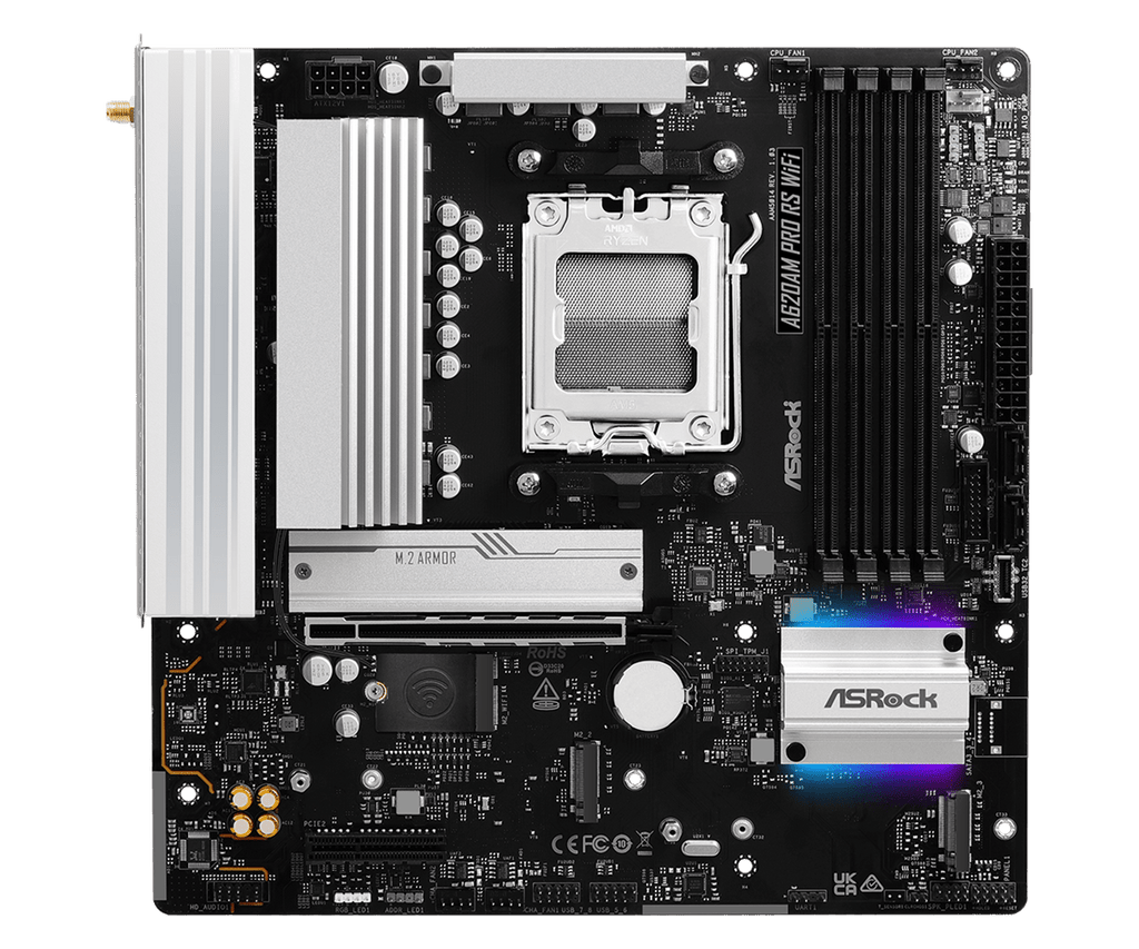 ASRock A620AM Pro RS WiFi AM5 Micro-ATX Motherboard DDR5