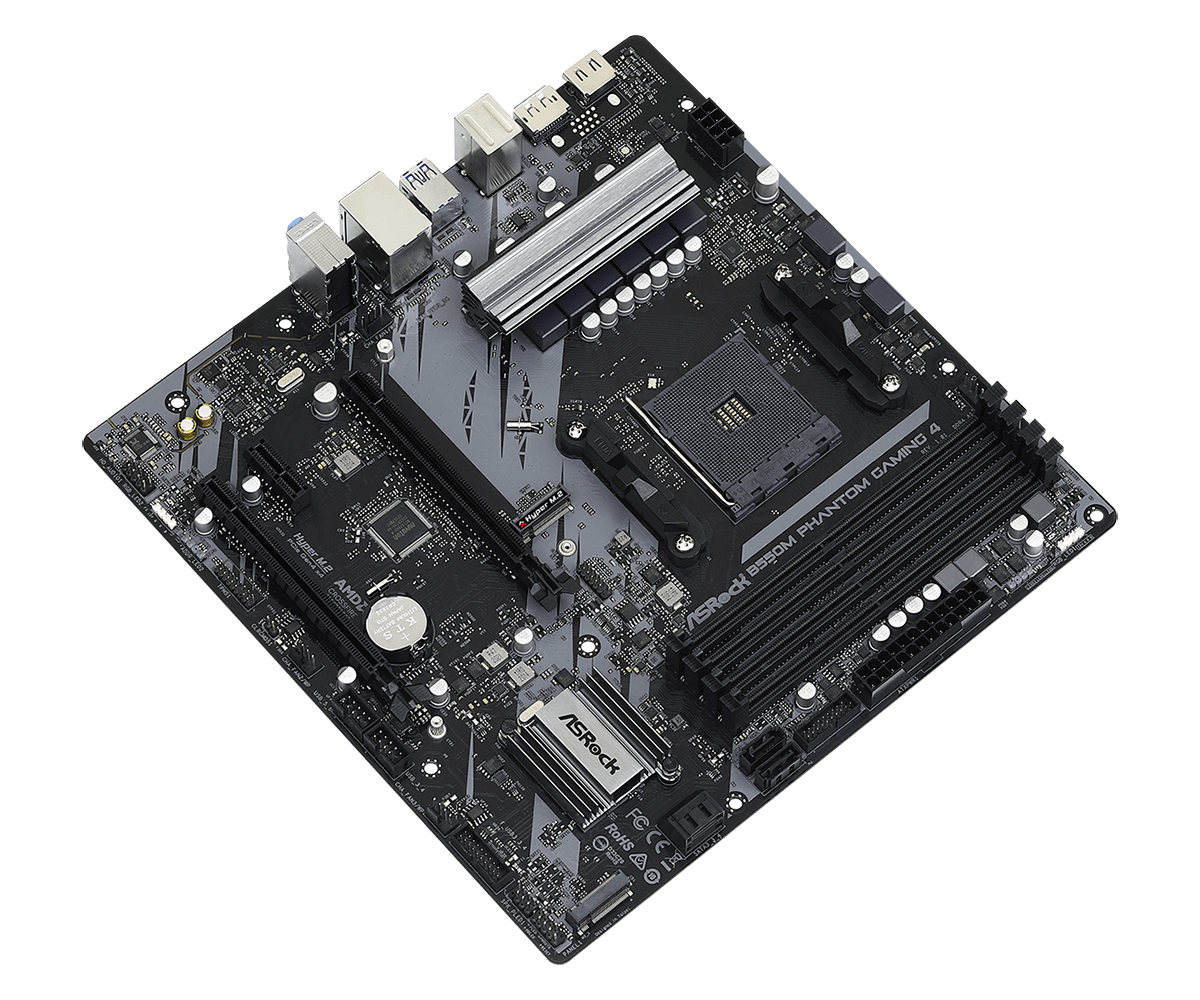 ASRock B550M Phantom Gaming 4 AM4 Micro-ATX Motherboard