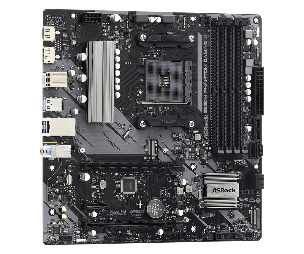 ASRock B550M Phantom Gaming 4 AM4 Micro-ATX Motherboard