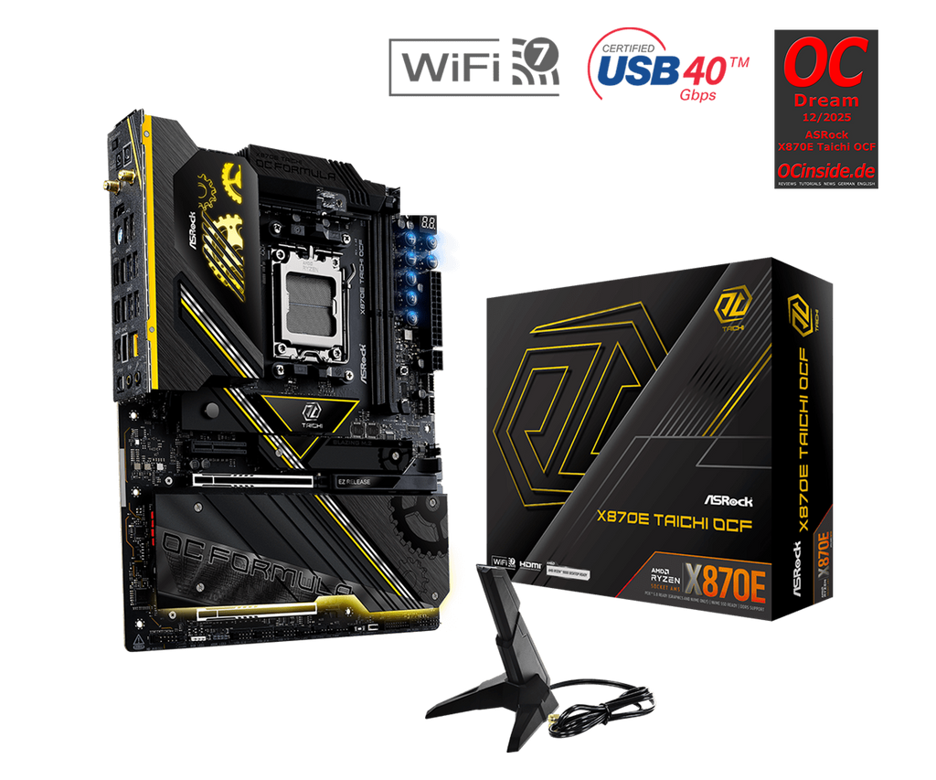 ASRock X870E Taichi OCF AM5 ATX Motherboard