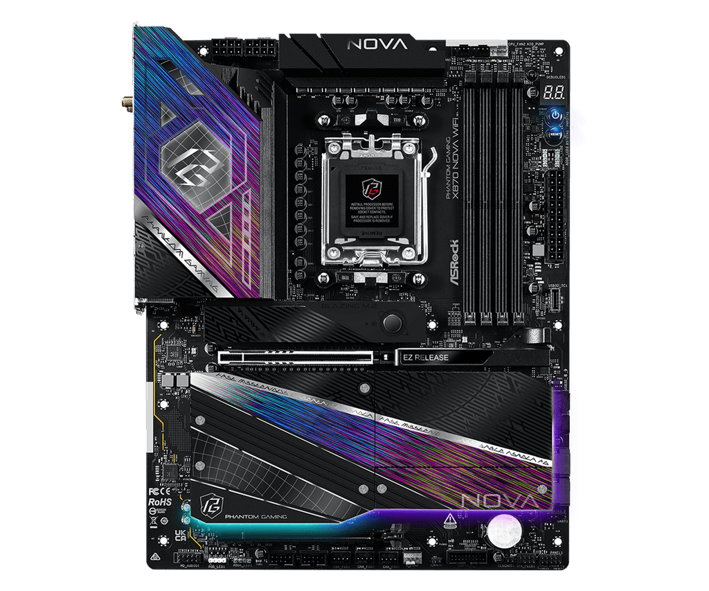 ASRock Phantom Gaming X870 Nova WiFi AM5 ATX Motherboard