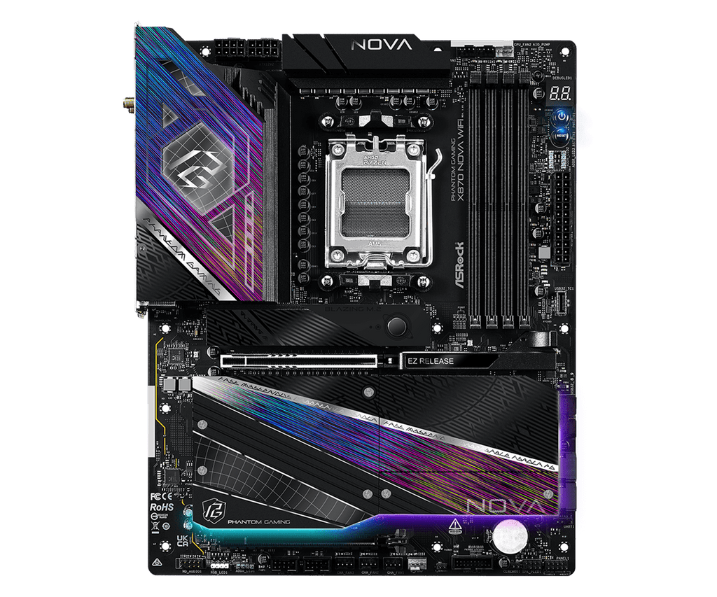 ASRock Phantom Gaming X870 Nova WiFi AM5 ATX Motherboard