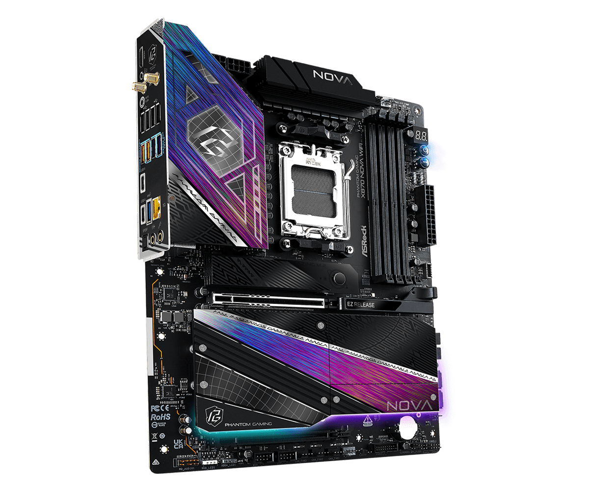 ASRock Phantom Gaming X870 Nova WiFi AM5 ATX Motherboard