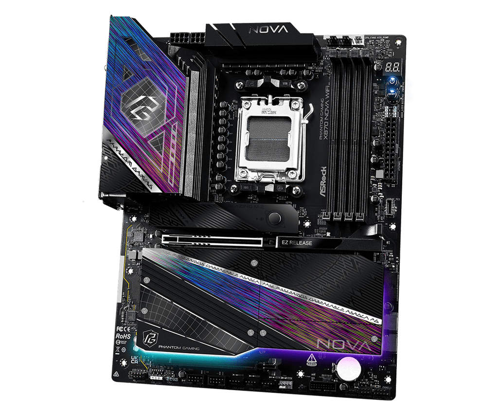 ASRock Phantom Gaming X870 Nova WiFi AM5 ATX Motherboard