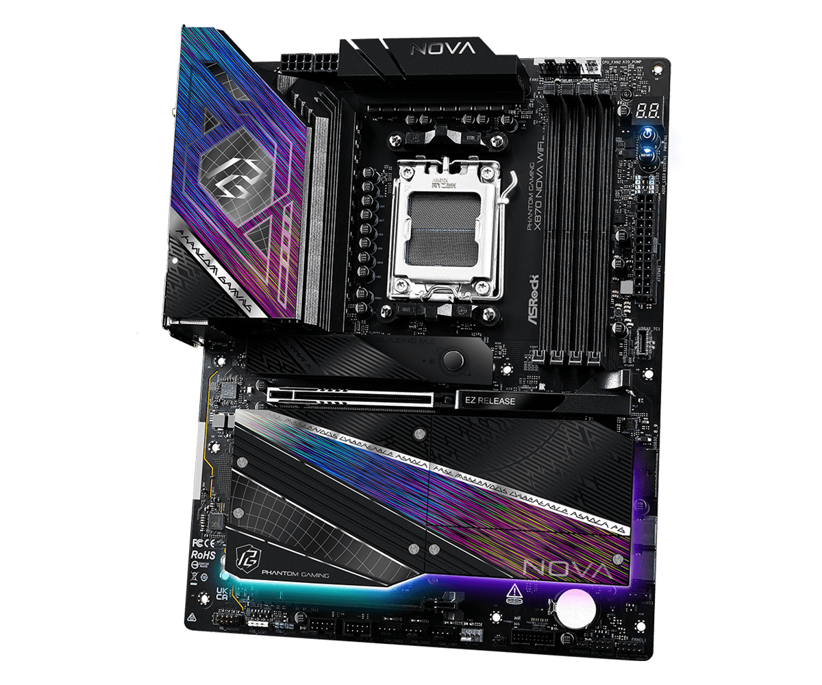 ASRock Phantom Gaming X870 Nova WiFi AM5 ATX Motherboard