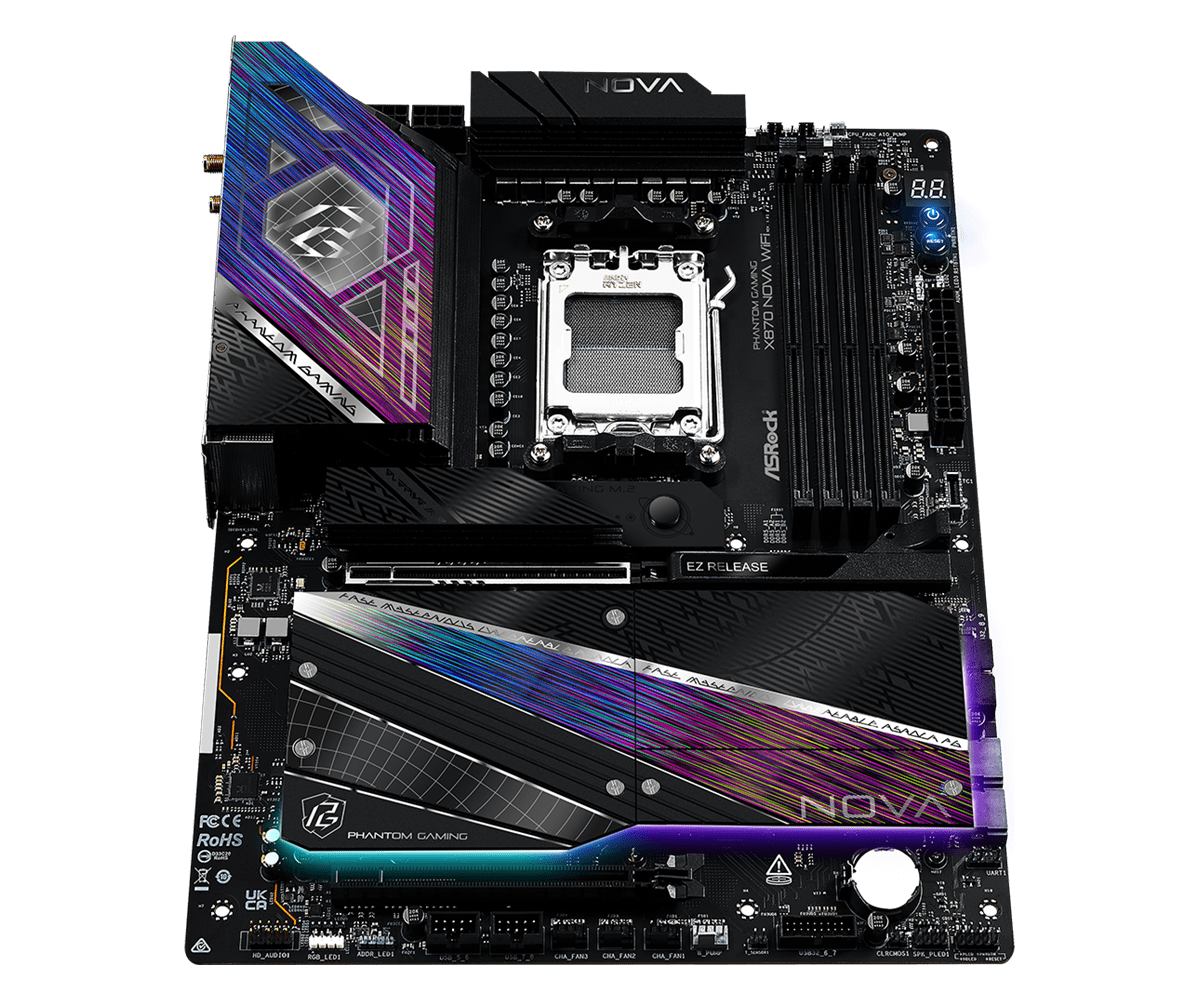 ASRock Phantom Gaming X870 Nova WiFi AM5 ATX Motherboard
