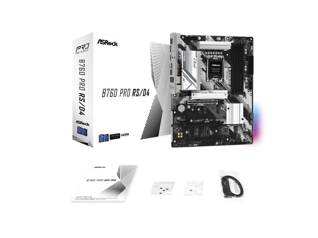 ASRock B760 Pro RS LGA1700 ATX Motherboard - DDR5, PCIe 5.0