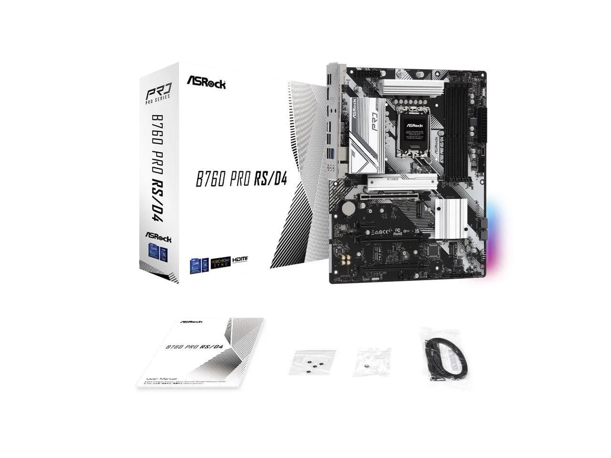 ASRock B760 Pro RS LGA1700 ATX Motherboard - DDR5, PCIe 5.0