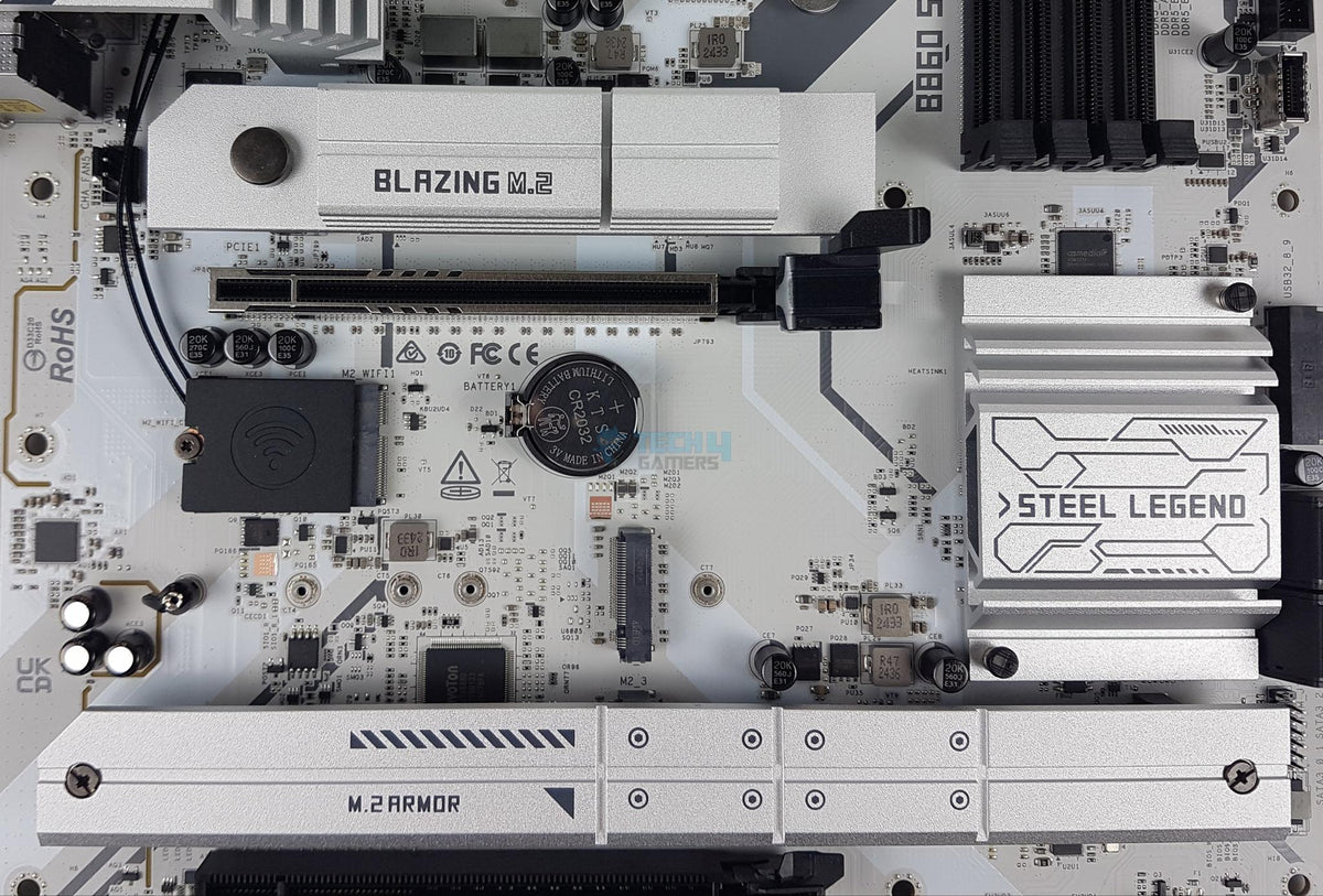 ASRock B860 Steel Legend WiFi - M.2 Ports Main View