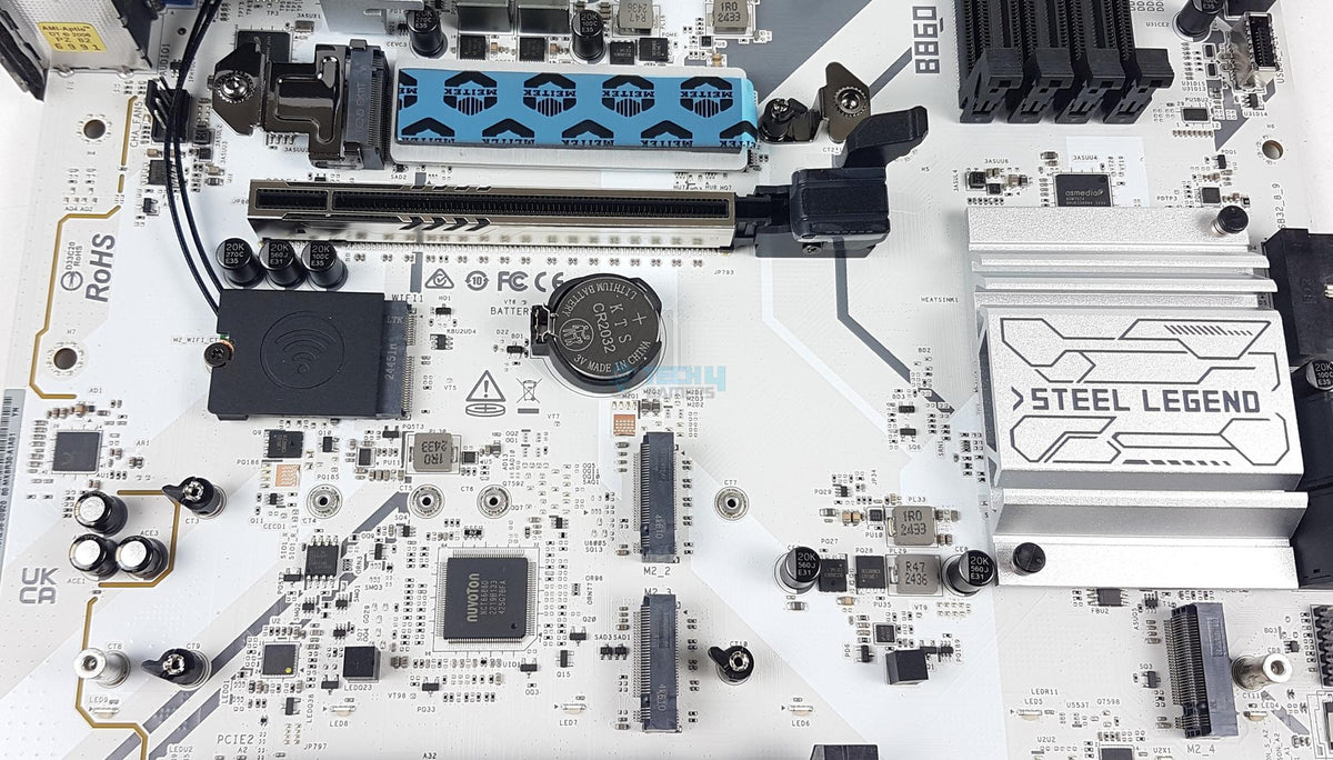 ASRock B860 Steel Legend WiFi - M.2 Ports without Covers