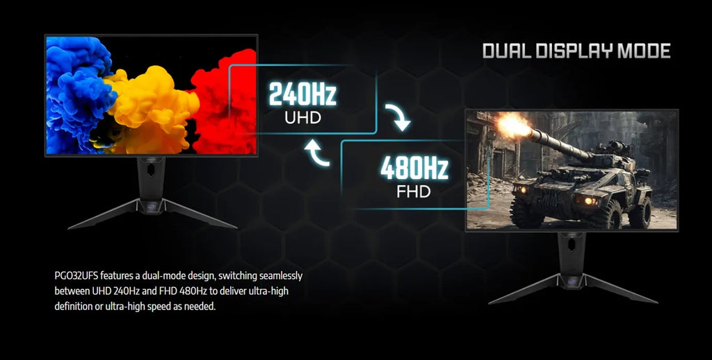 ASRock Phantom Gaming PGO32UFS 32" 4K WOLED 240Hz Monitor