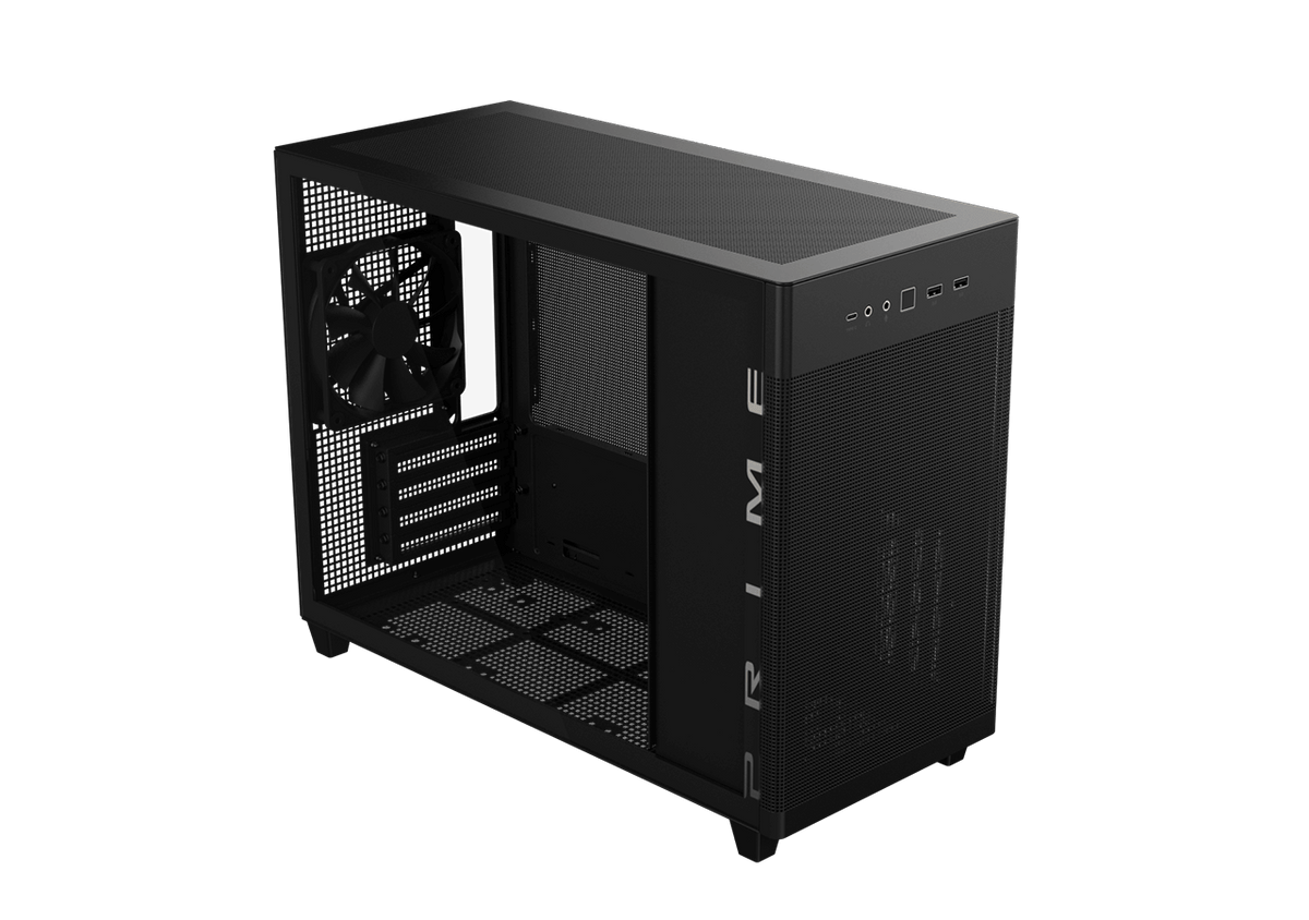 ASUS Prime AP201 TG Version with bottom dust filter drawn