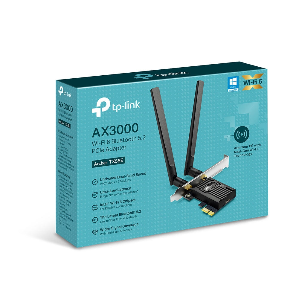 AX3000 Wi-Fi 6 Bluetooth 5.2 PCIe Adapter 5