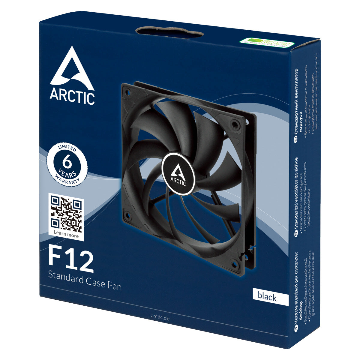 Arctic F12 Low Noise 12cm Case Fan with 9 Blades & Fluid Dynamic 1350 RPM - Tech Syndicate 