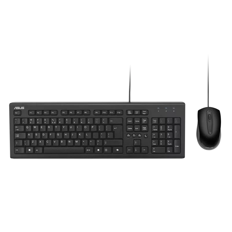 Asus U2000 USB Wired Keyboard and 1000 DPI Mouse Set - Tech Syndicate