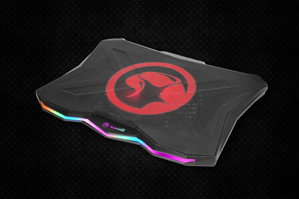 Marvo FN-40 Atlas 40 RGB Laptop Cooling Stand - Black