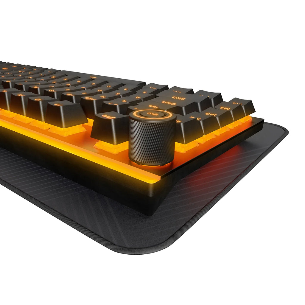 be quiet! Light Mount (Silent Tactile, US) Mechanical Keyboard - Hot-Swappable Lubricated Silent Switches | 3D Media Wheel |  Quality PBT Double-Shot Keycaps - BT004US