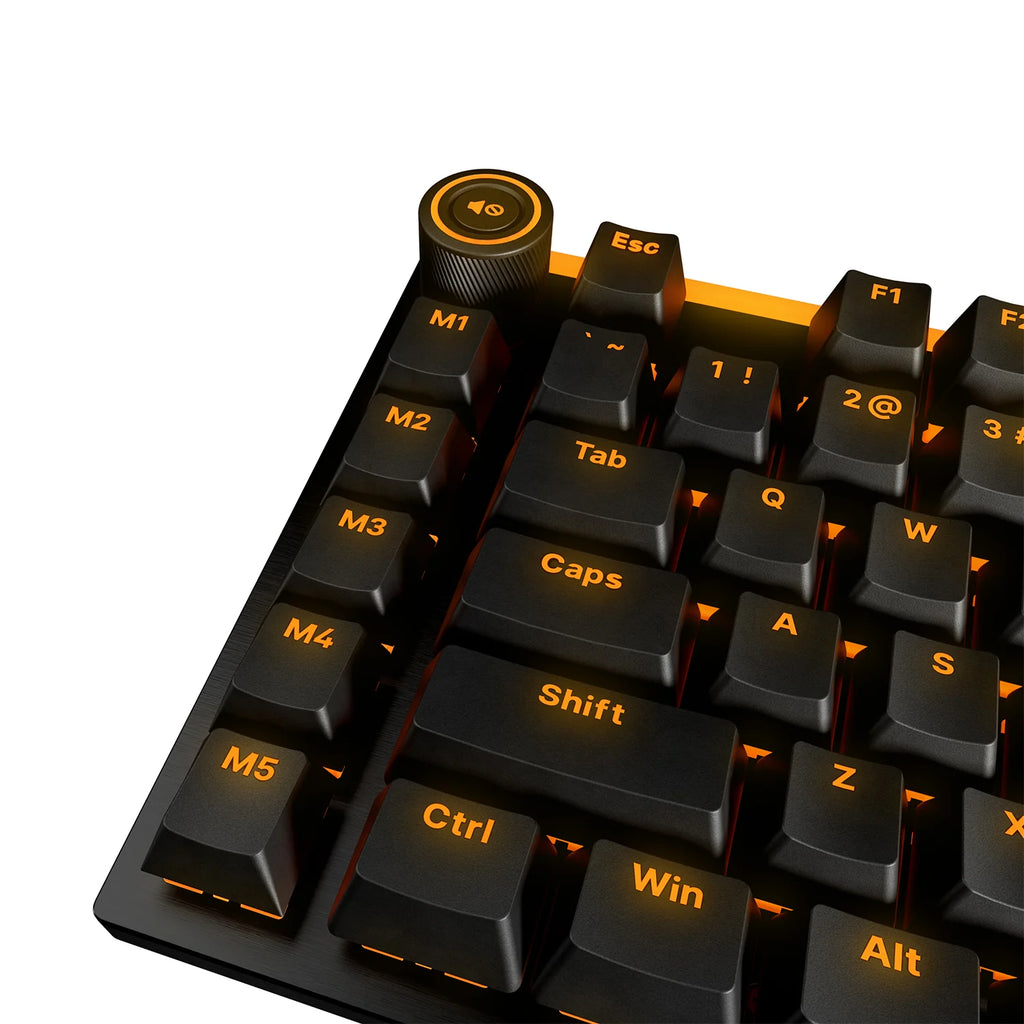 be quiet! Light Mount (Silent Tactile, US) Mechanical Keyboard - Hot-Swappable Lubricated Silent Switches | 3D Media Wheel |  Quality PBT Double-Shot Keycaps - BT004US