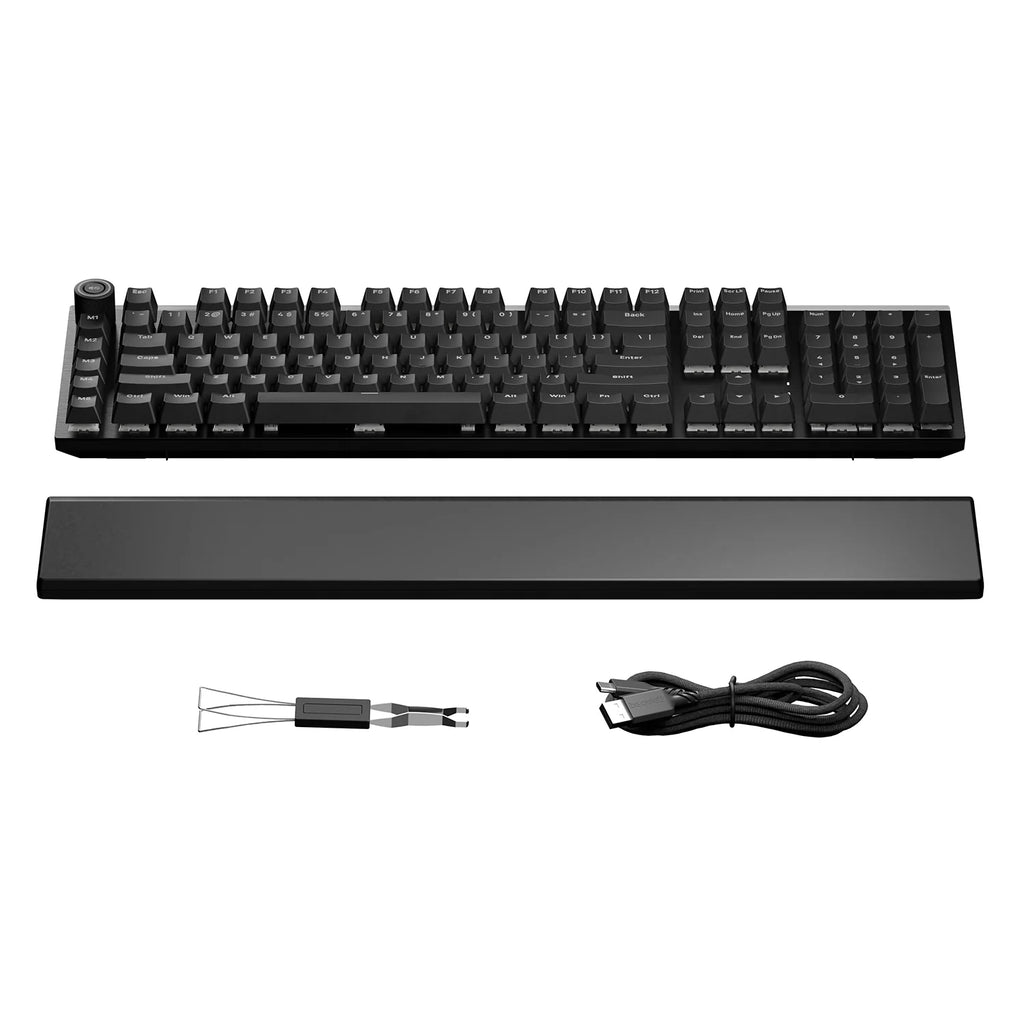 be quiet! Light Mount (Silent Tactile, US) Mechanical Keyboard - Hot-Swappable Lubricated Silent Switches | 3D Media Wheel |  Quality PBT Double-Shot Keycaps - BT004US