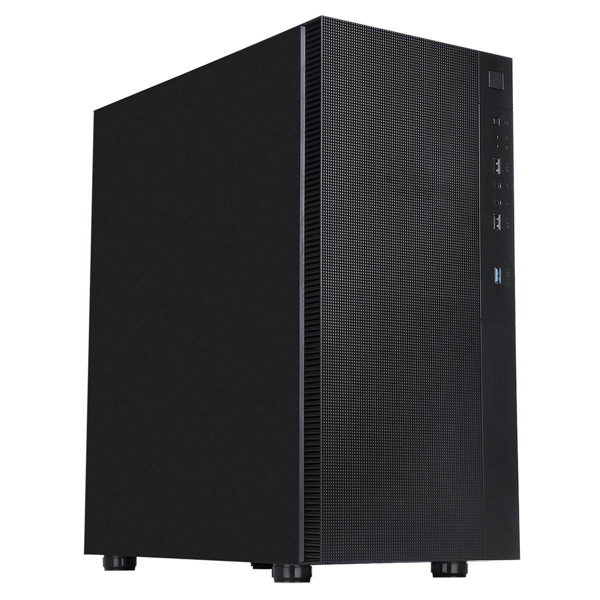CiT Silent ES Black ATX Mid-Tower Case - 2x 120mm PWM Fans