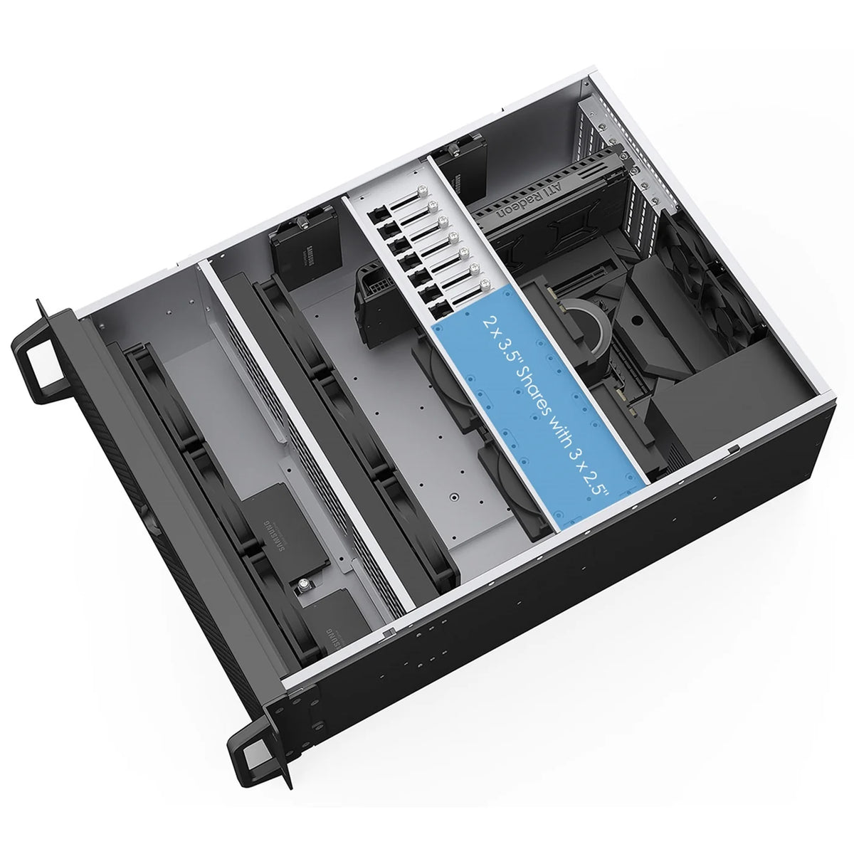 Codegen CSCG4U600GP 4U Rackmount Server Case, 600mm Deep, SSI-EEB/E-ATX/ATX/Micro-ATX Compatible, 8 PCI Expansion Slots, Dual 80mm PWM Cooling Fans, USB-C &amp; USB 3.0-Cases-Gigante Computers
