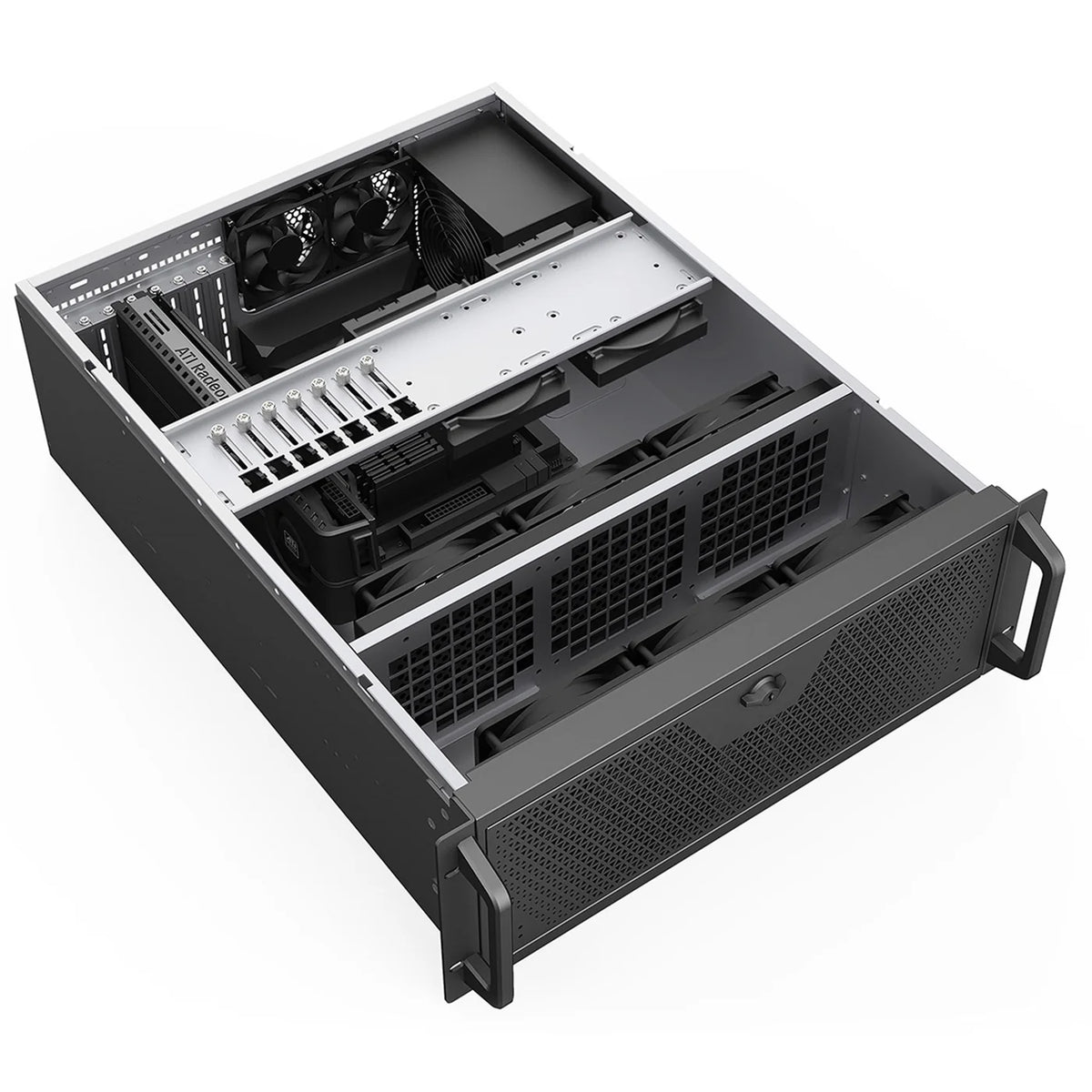 Codegen CSCG4U600GP 4U Rackmount Server Case, 600mm Deep, SSI-EEB/E-ATX/ATX/Micro-ATX Compatible, 8 PCI Expansion Slots, Dual 80mm PWM Cooling Fans, USB-C &amp; USB 3.0-Cases-Gigante Computers