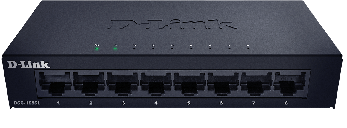 D-Link DGS-108GL 8-Port Gigabit Desktop Switch - Unmanaged - Tech Syndicate
