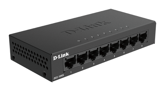 D-Link DGS-108GL 8-Port Gigabit Desktop Switch - Unmanaged - Tech Syndicate