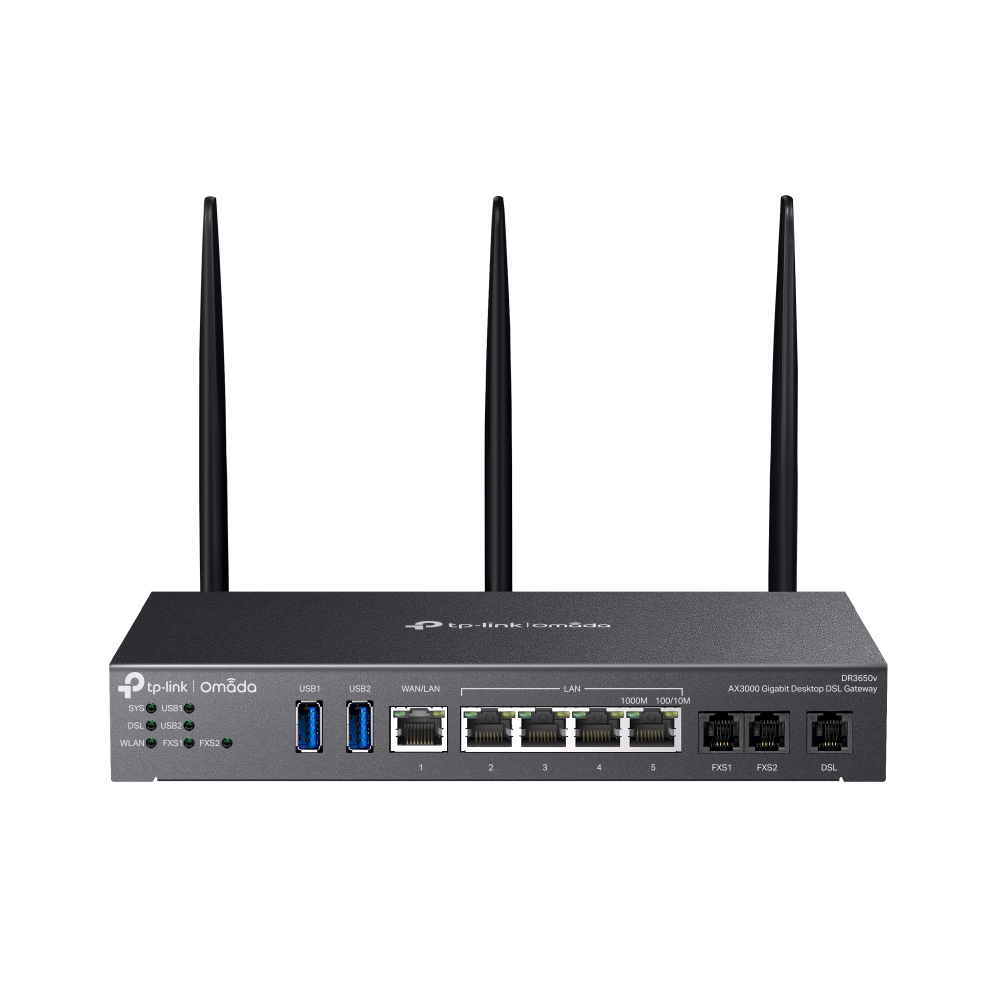TP-Link Omada DR3650v AX3000 Wi-Fi 6 VDSL Gateway Router