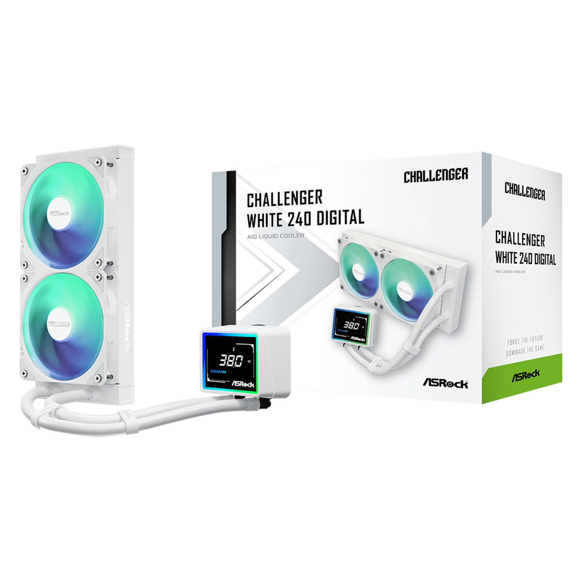 ASRock Challenger White 240 Digital AIO Cooler - 240mm