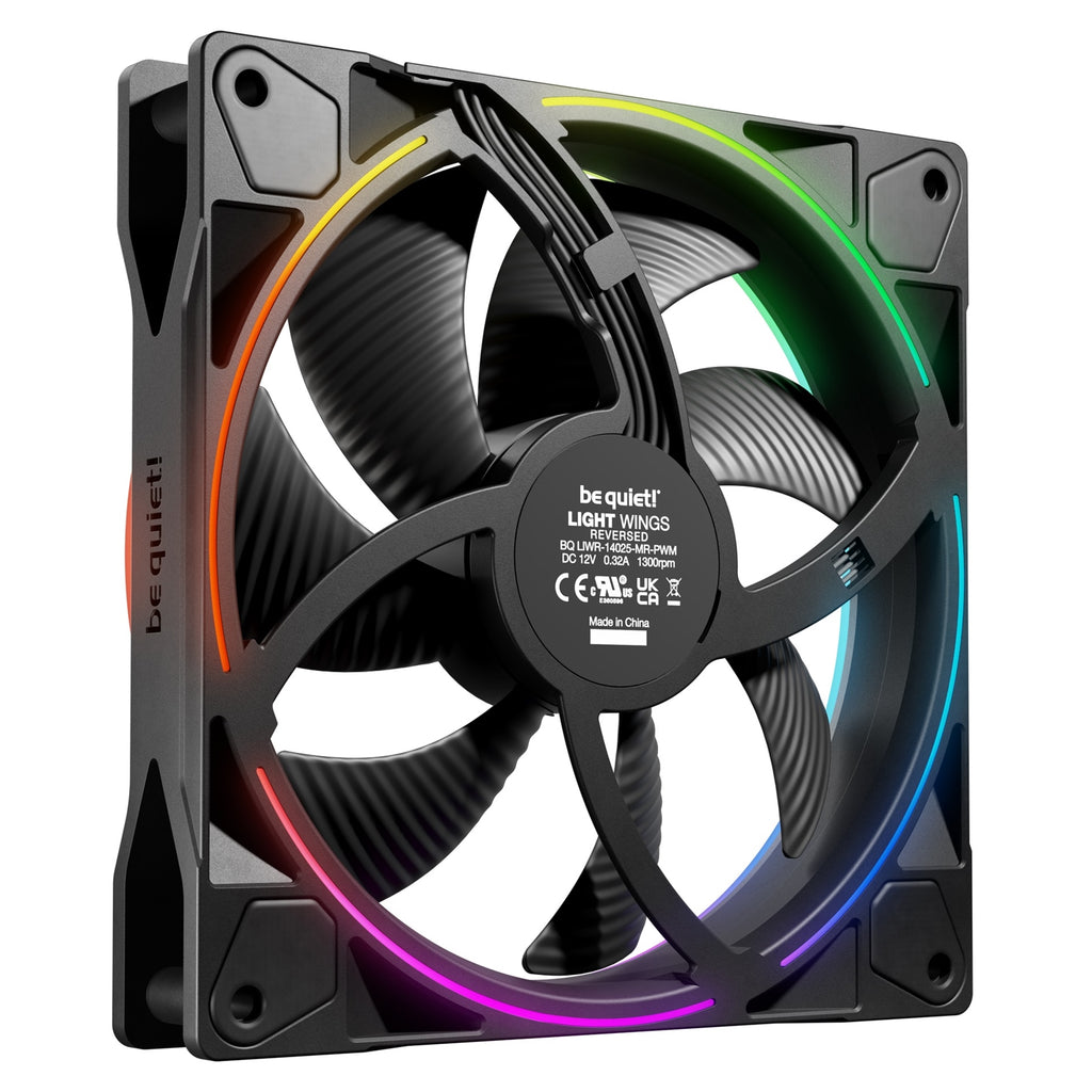 be quiet! Light Wings 140mm PWM Reverse ARGB Fan - BL134