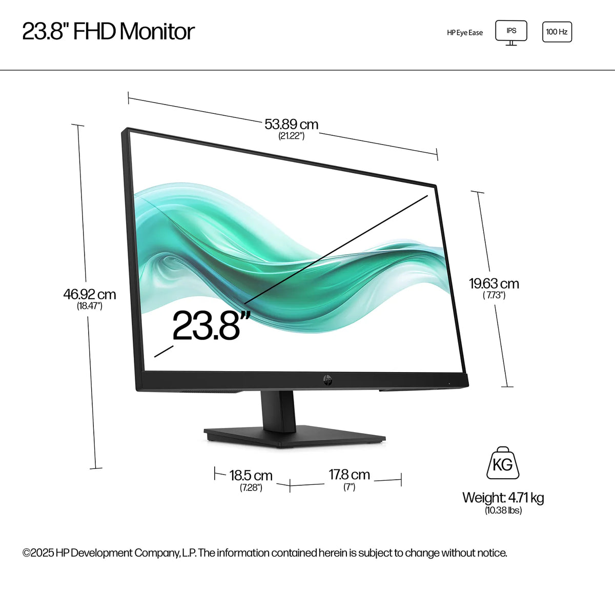 HP 324ph Series 3 Pro 24" Full HD IPS Monitor - Tech Syndicate
