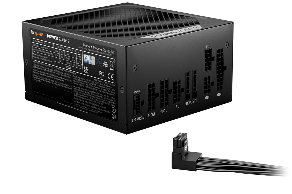 be quiet! Power Zone 2 850W PSU - 80+ Platinum, ATX 3.1 — view 2