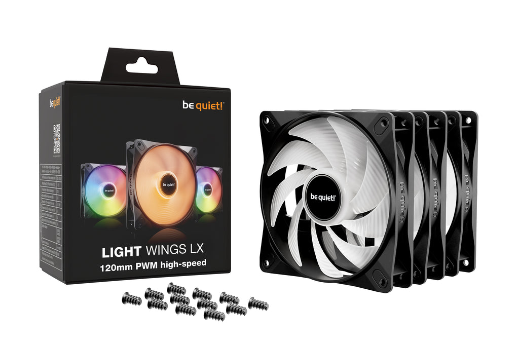 be quiet! Light Wings LX 120mm PWM High-Speed Fan 3-Pack BL124 — view 5