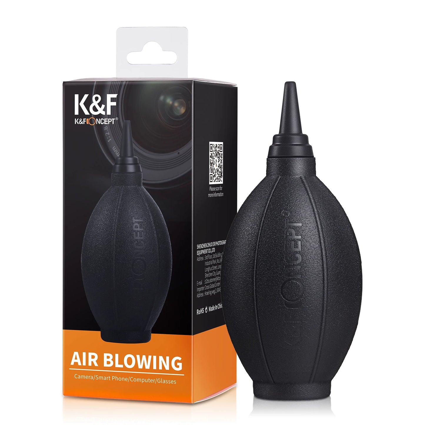 K&F CONCEPT Camera Air Blower for DLSR Camera Lenses, Filters & Sensors - Tech Syndicate 