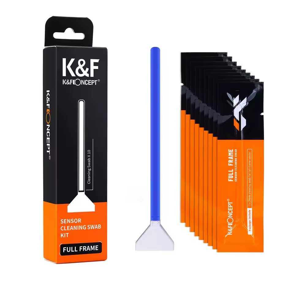 K&F Concept Cleaning Swab 10PCS Individually Vacuum Packed for Full Frame Sensors - Tech Syndicate 