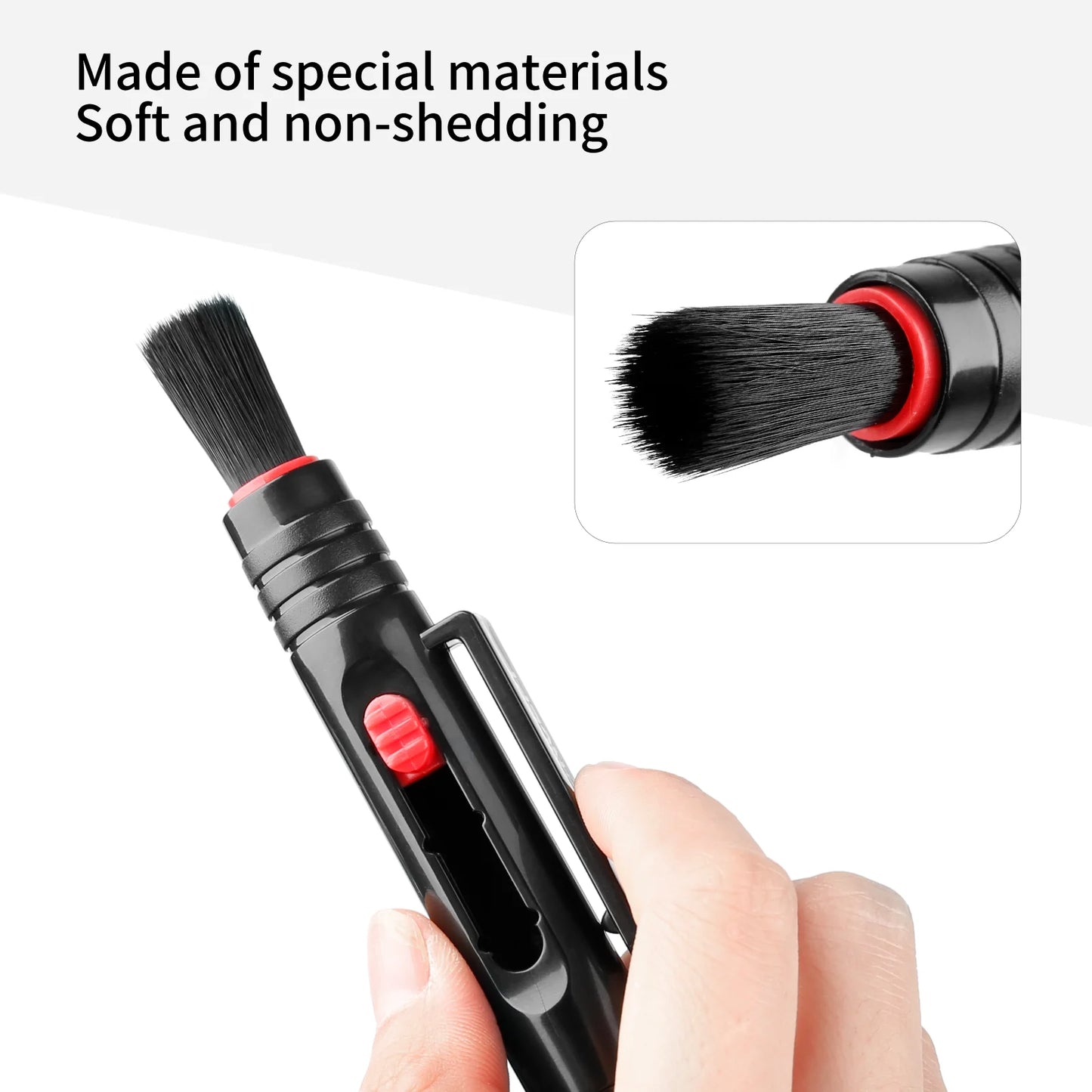 K&F Concept Lens Cleaning Pen with Retractable Soft Brush for DSLR Cameras and Sensitive Electronics Optics - Tech Syndicate 