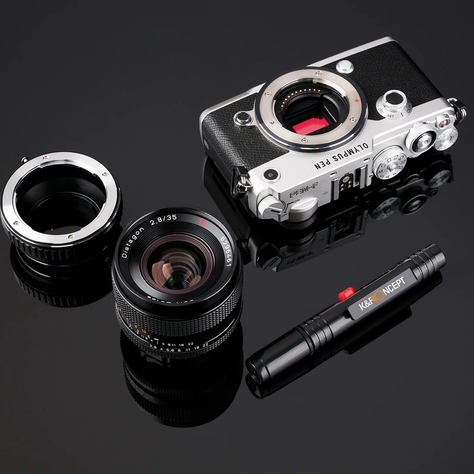 K&F Concept Lens Cleaning Pen with Retractable Soft Brush for DSLR Cameras and Sensitive Electronics Optics - Tech Syndicate 