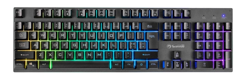 Marvo K604 Soldat 20 RGB Gaming Keyboard - UK Layout