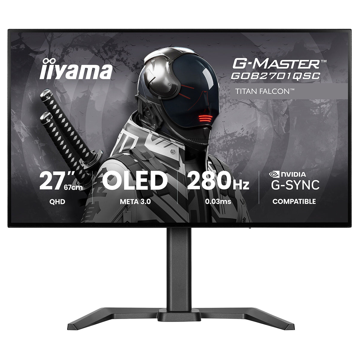 iiyama 27" OLED - G-Master GOB2701QSC-B1 Titan Falcon