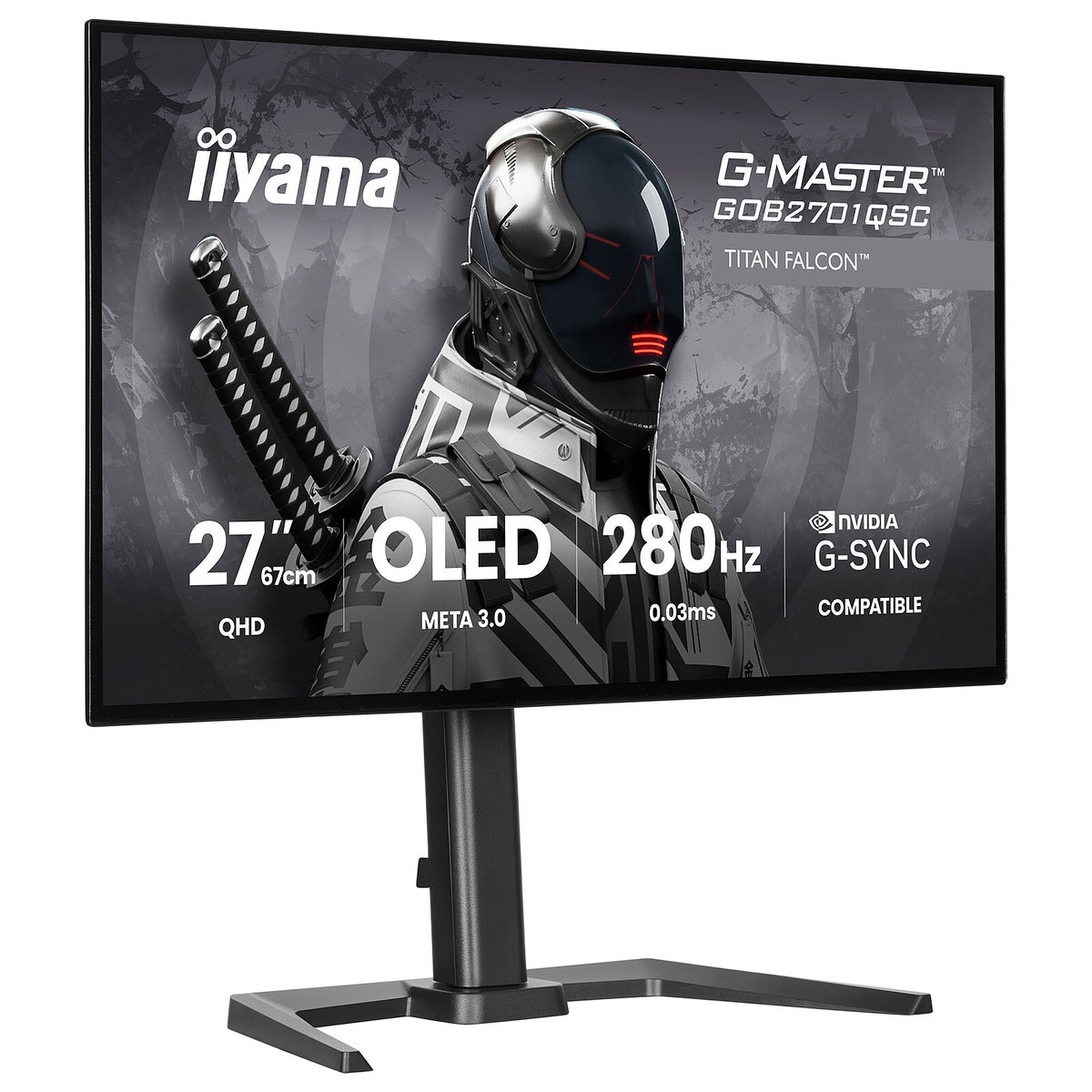 iiyama 27" OLED - G-Master GOB2701QSC-B1 Titan Falcon